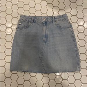 blue jean skirt